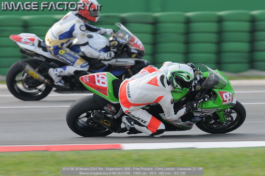 2010-06-26 Misano 0241 Rio - Superstock 1000 - Free Practice - Chris Leeson - Kawasaki ZX 10R